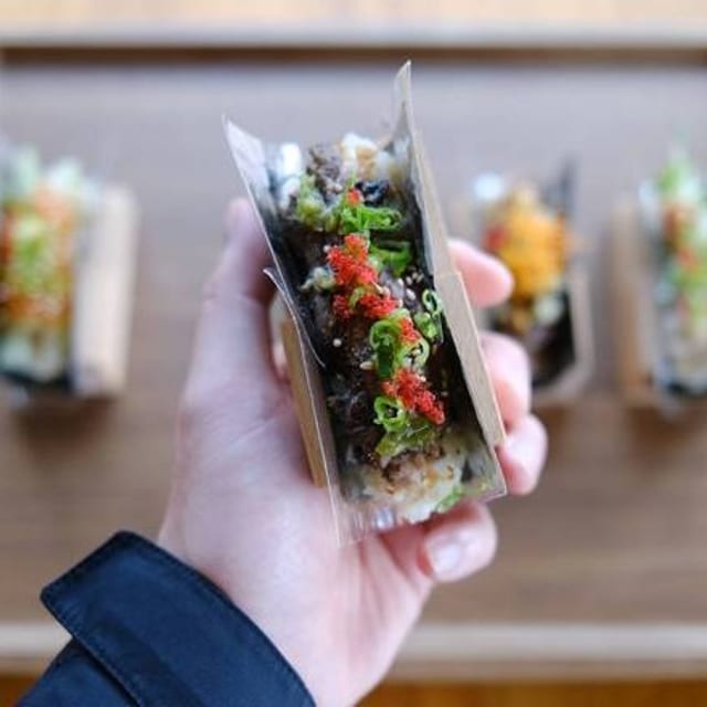 Seared Wagyu Hand Roll.
