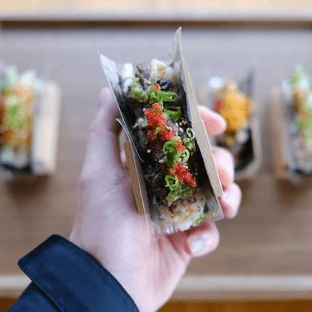 Seared Wagyu Handroll.