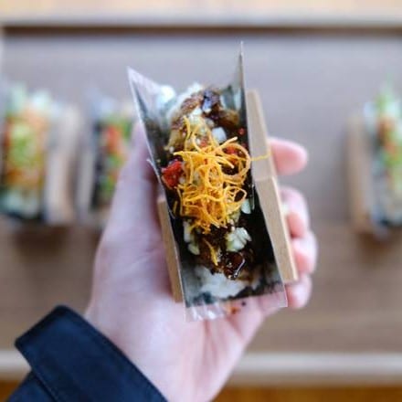 Crispy Eel Hand Roll.